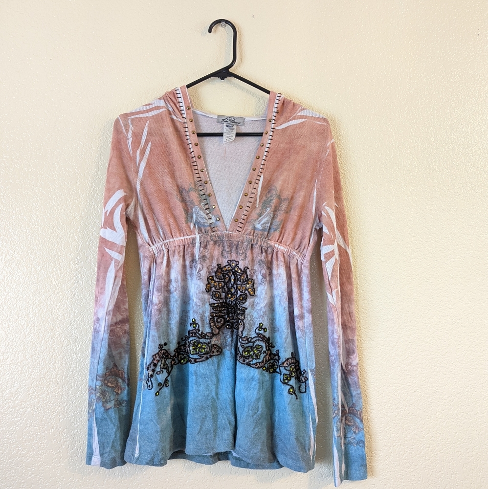 SPY Zone Exchange Embroidered Knit Long Sleeve Small